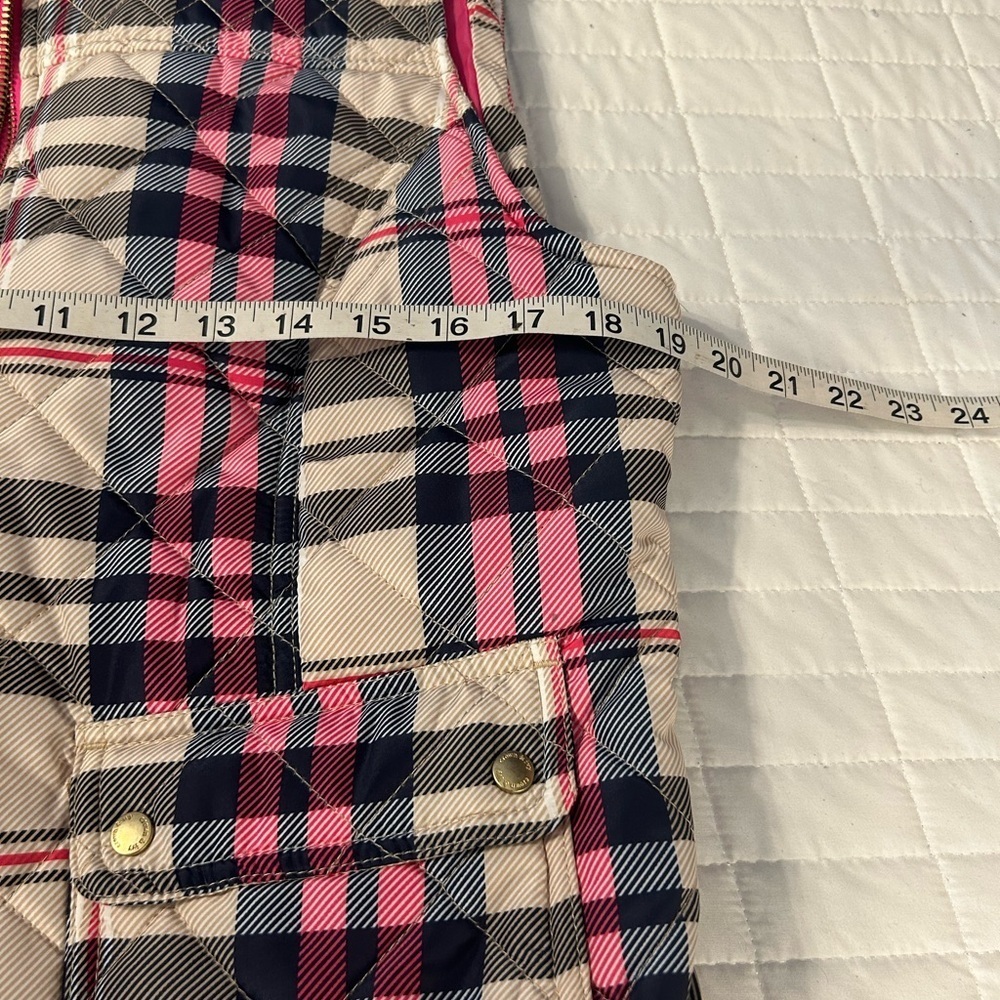 🧥 Croft & Barrow Quilted Plaid Puffer Vest – Size Large Like New - Picture 5 of 7